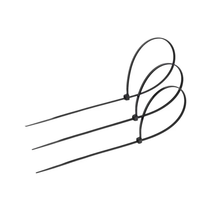 Хомут нейлоновый для стяжки, ТУНДРА, 3.6&times;300 мм, черный, 25 шт.