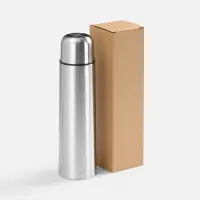 Термос Plain 750, ver.2, серебристый