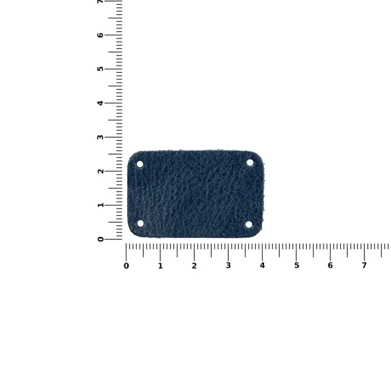 Лейбл кожаный Beta, S, синий