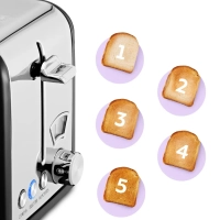 Тостер для хлеба с поддоном для крошек КТ-6832 - 815 Вт