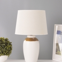 Настольная лампа "Бабл" 1х15Вт Е14 белый/золото 28х28х44см