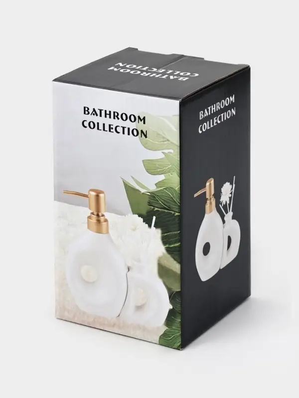 Набор для ванной "", 2 предмета (Дозатор и диффузор), цвет белый