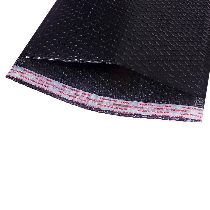 Набор 10 штук конвертов с воздушно-пузырьковой плёнкой 23х32см, черные