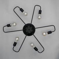 Люстра "Клауд" 6х40Вт E27 черный 82х82х16 см BayerLux