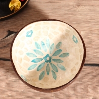 Чаша "Цветок" 14х14х6 см, кокос