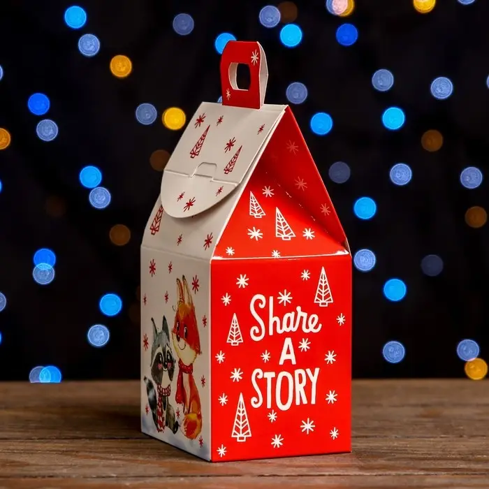 Подарочная коробка &laquo;Домик Поделись историей&raquo;,9.1&times;7&times;15.7 см
