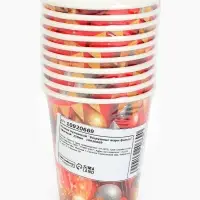 Стакан одноразовый бумажный &laquo;Воздушные шары фольга&raquo;, красный 250 мл