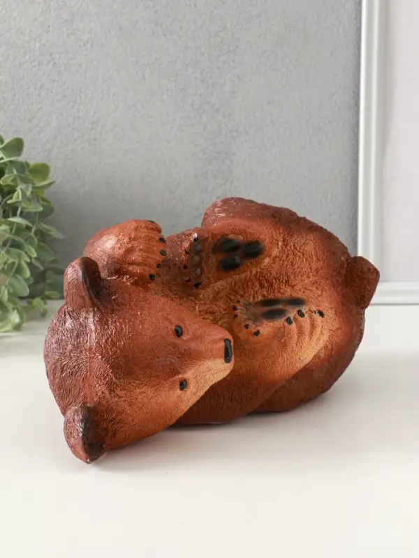 Копилка "Мишка лёжа" 15х28 см, цветной