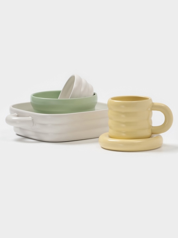 Форма для запекания Доляна &laquo;Зефир&raquo;, 38&times;22&times;6 см, прямоугольная, керамика, белая