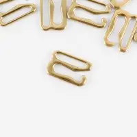 Крючок для бретелей, металлический, 10 мм, 20 шт., цвет золотой