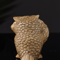 Фигура "Сова ученая" 8х9х7 см, бежевый