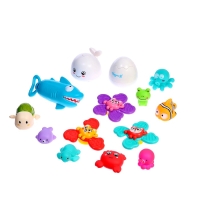 Игровой набор для купания в ванной, 14 игрушек, сетка