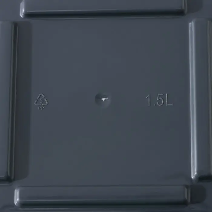 Кашпо со вставкой &laquo;Стиль&raquo;, 1,5 л, цвет графит