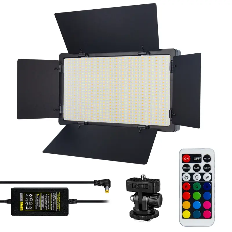 Светодиодная панель со шторками для фотосъемки LED-600 RGB ISA (20шт/кор)