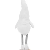 Фигура текстиль &laquo;Гном в белом&raquo; 55 см, 1 LED, от батареек AG13&times;3, свечение тёплое белое