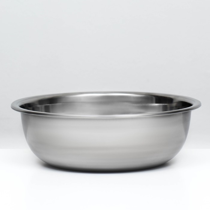 Миска металлическая эконом, 2,4 л, 23 х 8 см