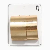 Серьги металл "Дуга" гладкая, тренд, цвет золото