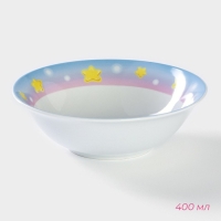 Набор детской посуды из керамики Доляна &laquo;Совы тинейджеры&raquo;, 3 предмета: кружка 230 мл, миска 400 мл, тарелка d=18 см
