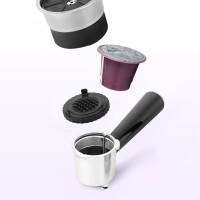 Кофеварка 2 в 1 с капучинатором КТ-7617