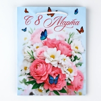 Пакет ламинированный &laquo;С 8 марта&raquo;, MS 18 х 23 х 8 см