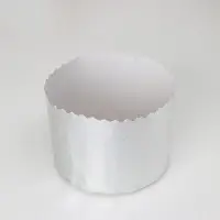 Форма бумажная для кулича "Серебряная" 110 х 85 мм