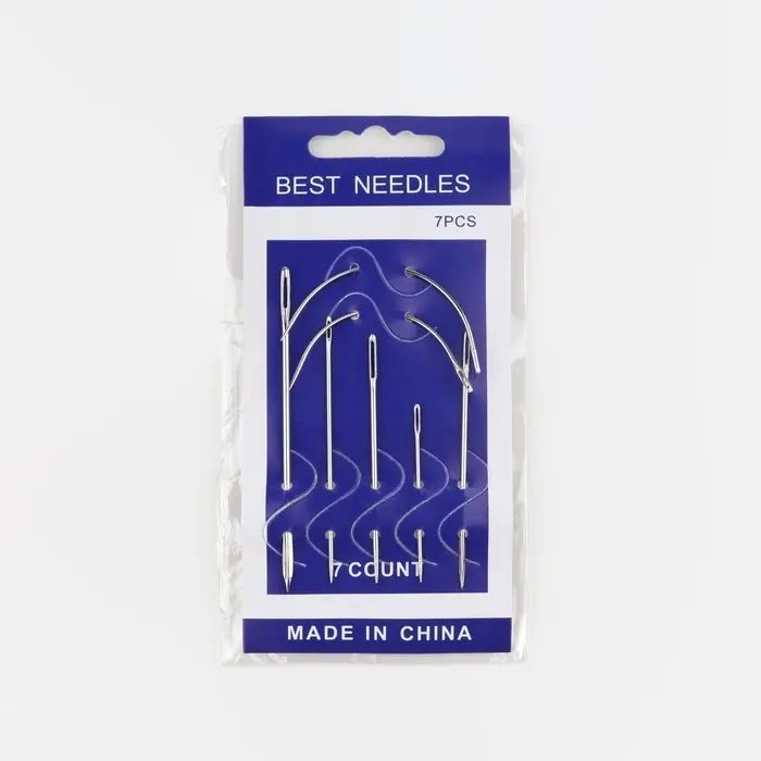 Иглы швейные, для кожи, 7 шт.