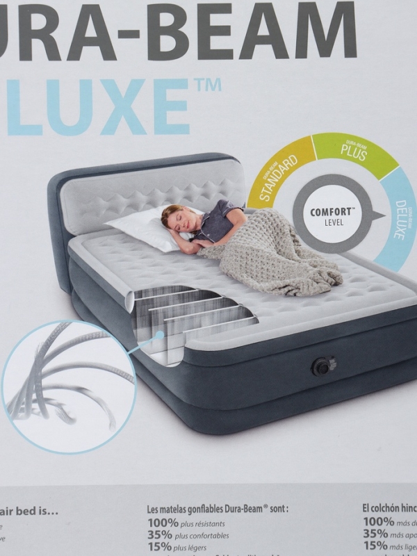 Кровать надувная QUEEN ULTRA с изголовьем 152 х 236 х 86 см, с встр насосом 64448ND