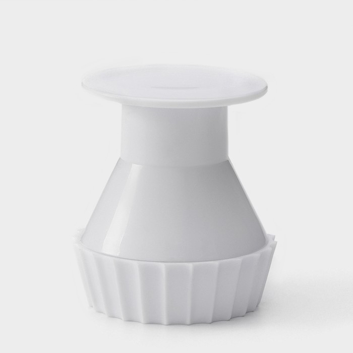 Пресс для формирования тарталеток ребристый, 6,8&times;7 см, цвет белый