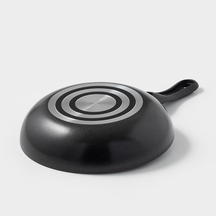 Сковорода Forever, d=20 см, съёмная ручка, стеклянная крышка, антипригарное покрытие, цвет чёрный