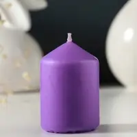Свеча-цилиндр 4х6 см, 70 гр, лаванда