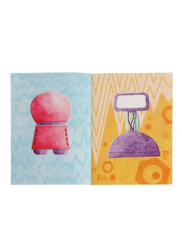 Книжка с наклейками "Роботы"