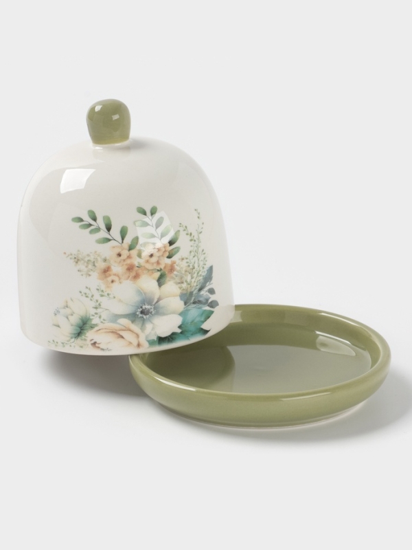 Лимонница Доляна "Цветы" цвет белый   9x9 см