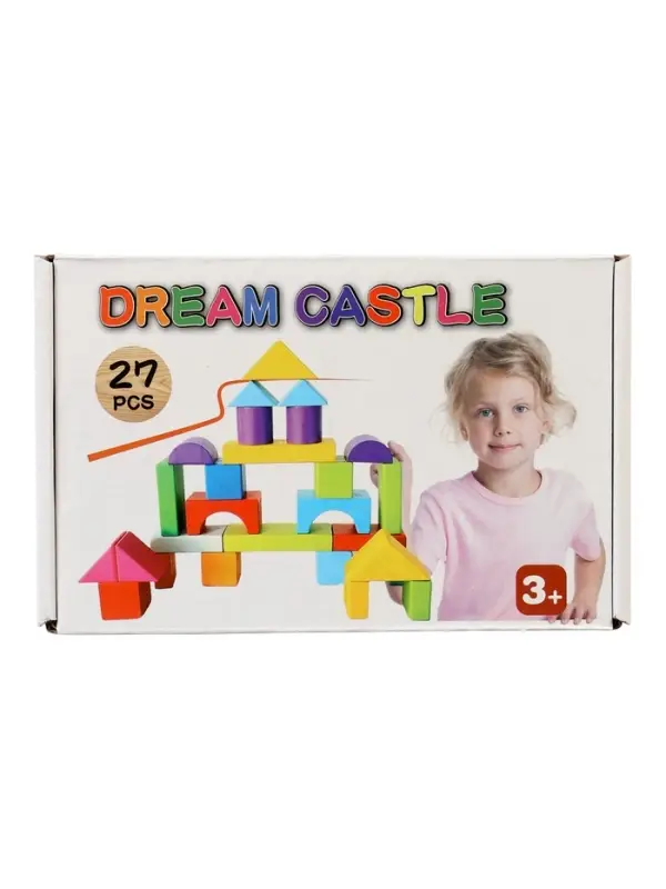 Кубики детские деревянные 27 деталей