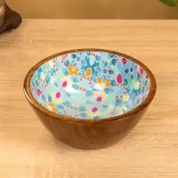 Чаша "Калейдоскоп" 18х18х8 см, дерево шишам