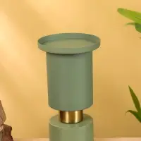 Подсвечник на 1 свечу текстурный "Болотный" 10,5х10,5х19 см