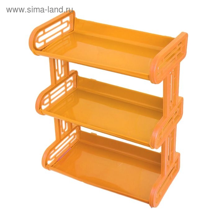 Полка навесная 3-х ярусная, 32&times;17,2&times;42 см, цвет МИКС