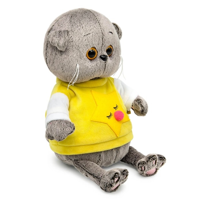 Мягкая игрушка &laquo;Басик BABY&raquo;, в толстовке со звездой, 20 см