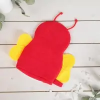 Мочалка-варежка детская для купания Доляна &laquo;Пчёлка&raquo;, цвет МИКС