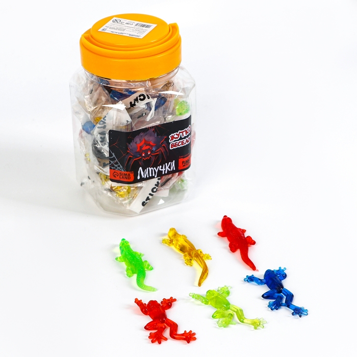 Липучка &laquo;Жуткие гады&raquo;, цвета МИКС, в банке