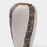 Ваза настольная керамика "Мелхор" 23х13 см, белый