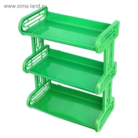 Полка навесная 3-х ярусная, 32&times;17,2&times;42 см, цвет МИКС