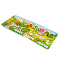 Книжка с липучками &laquo;Кто живёт на ферме?&raquo;, 12 стр.