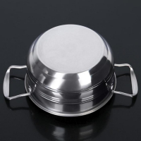 Набор кастрюль из нержавеющей стали &laquo;Ясмин&raquo;, 4 кастрюли: 2 л, 2,7 л, 3,5 л, 4,5 л, d=17/19/21/23 см, металлические крышки, индукция