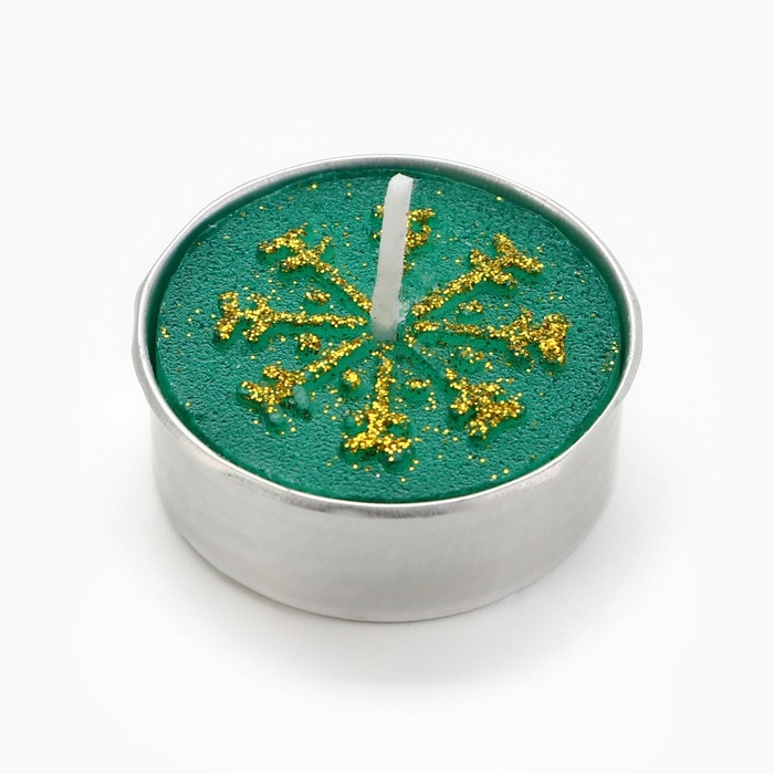 Новогодняя свеча чайная &laquo;Новый год: Праздничная&raquo;, d = 4 см, МИКС