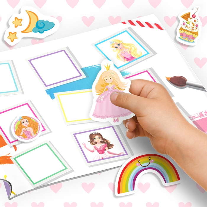 100 наклеек &laquo;Для девочек&raquo;, 12 стр.