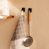 Шумовка из нержавеющей стали SLHome, &laquo;Рустик&raquo; 39&times;12,5 см, цвет серебряный