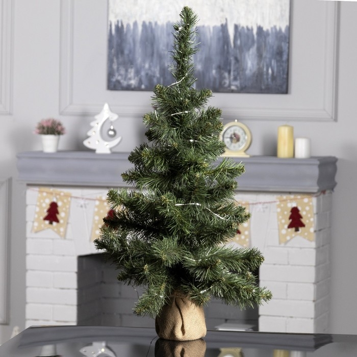 Умная гирлянда &laquo;Нить&raquo; 5 м роса, IP20, серебристая нить, 50 LED, управление с приложения, свечение RGB, USB