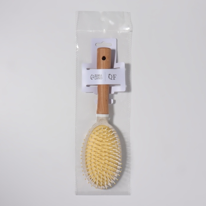 Расчёска массажная, 25,5 &times; 7 см, цвет &laquo;светлое дерево&raquo;