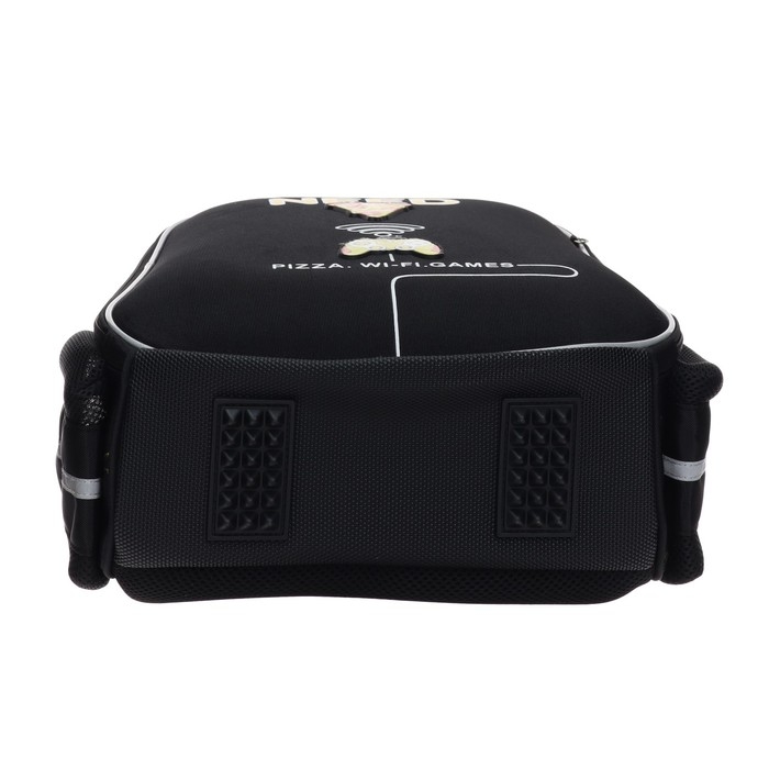 Рюкзак каркасный 38 х 29 х 12,5 см, Hatber Ergonomic light "All you need&hellip;", чёрный/жёлтый NRk_71035