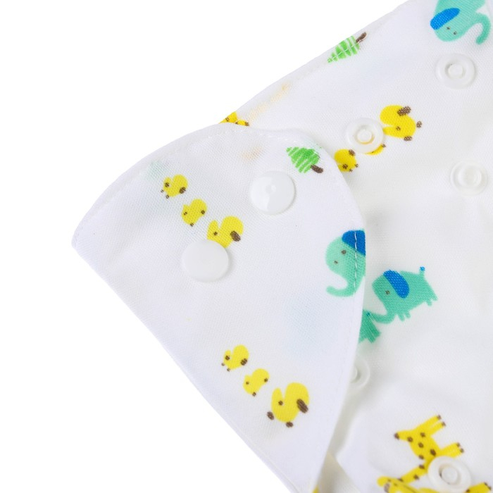 Многоразовый подгузник с вкладышем &laquo;Жирафы&raquo;